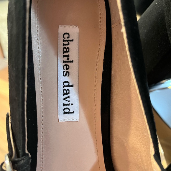 Charles David Vivianna Black Suede Mary Janes - Picture 8 of 9